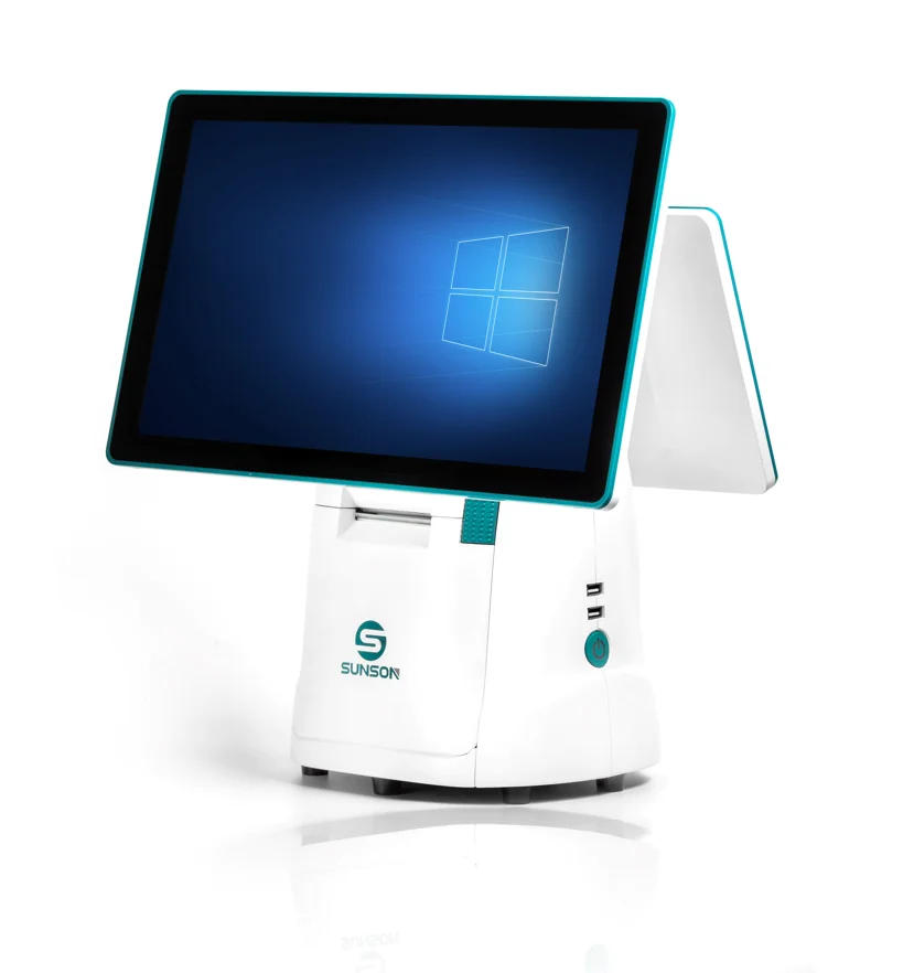 All in one cash registers buy and on sale POS machine cheap cashier with big paper roll 80mm*80mm/100mm