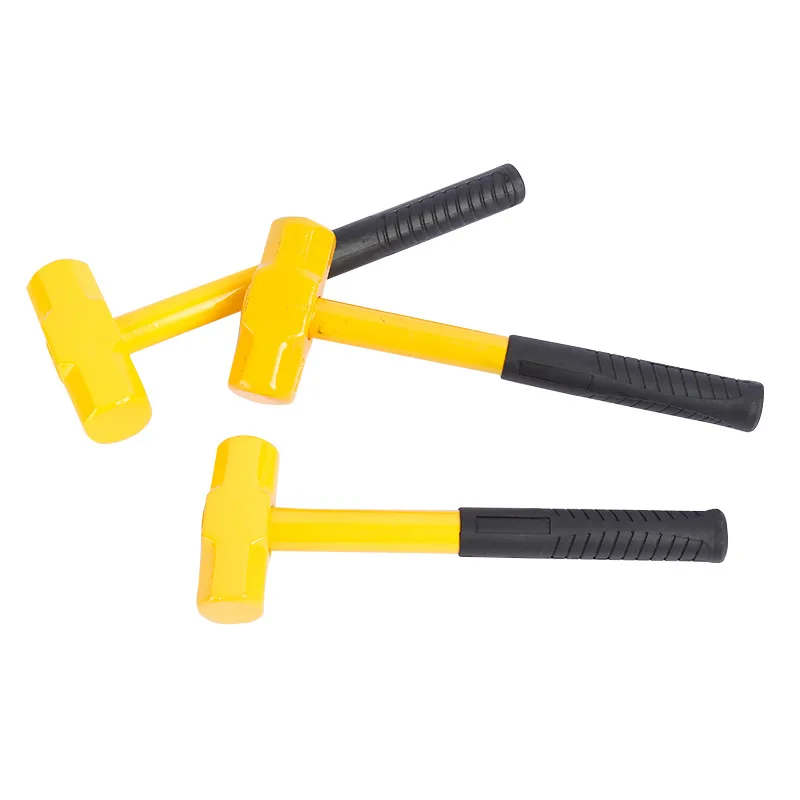 Wholesale high carbon steel plastic handle shockproof octagonal hammer Sledge Hammer