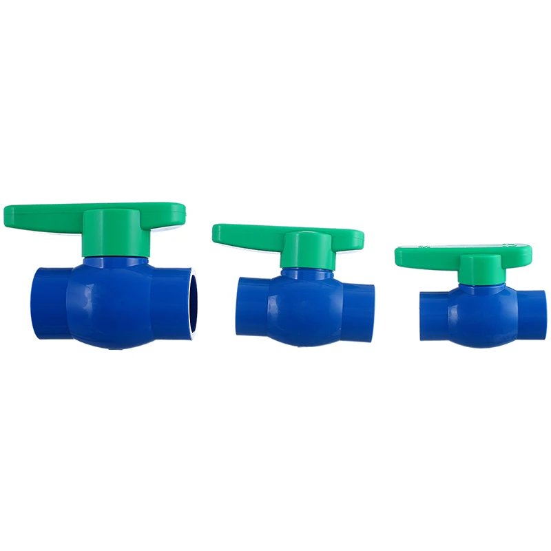 Green 20-110mm Size Yellow Handle Complete Ppr Compression Ball Pipe Plastic Ppr Double Union Plastic pvc Ball Valve