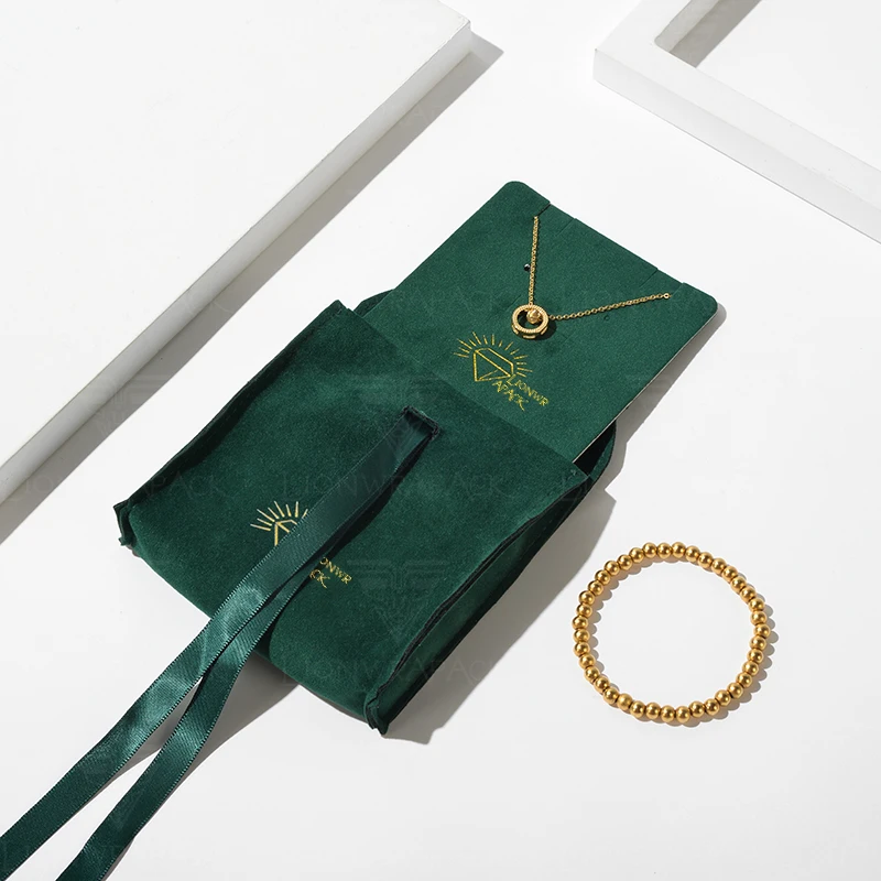 Lionwrapack OEM custom luxury eco friendly jewelry packaging box packaging display for jewelry bag and Jewelry pouch