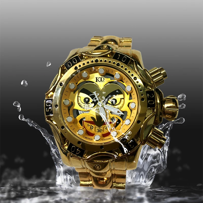 replice+watches big dial IPG coating 18K large Numbers custom watches men replice USA brand luxury men watches