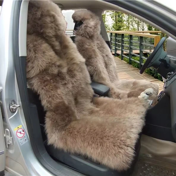 Аксессуары для салона автомобиля из натуральной овечьей шерсти