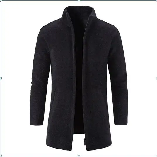 2024 дизайнерский мужской кардиган с воротником-стойкой, разноцветная Модная трикотажная одежда