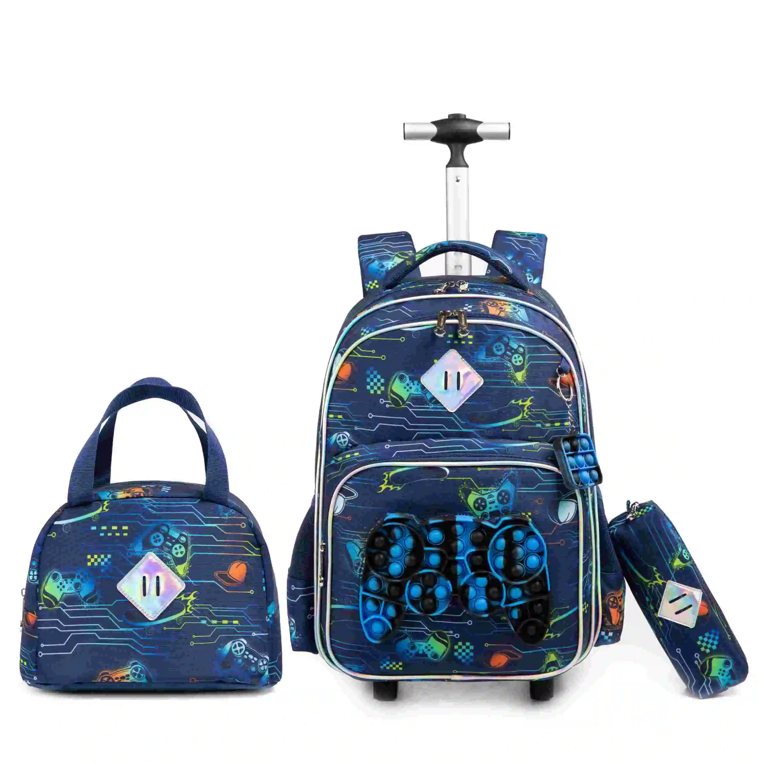 Custom Logo 2023 Bestwill Luggage Trolley Bags Waterproof Children New Kids Trolley School Bag
