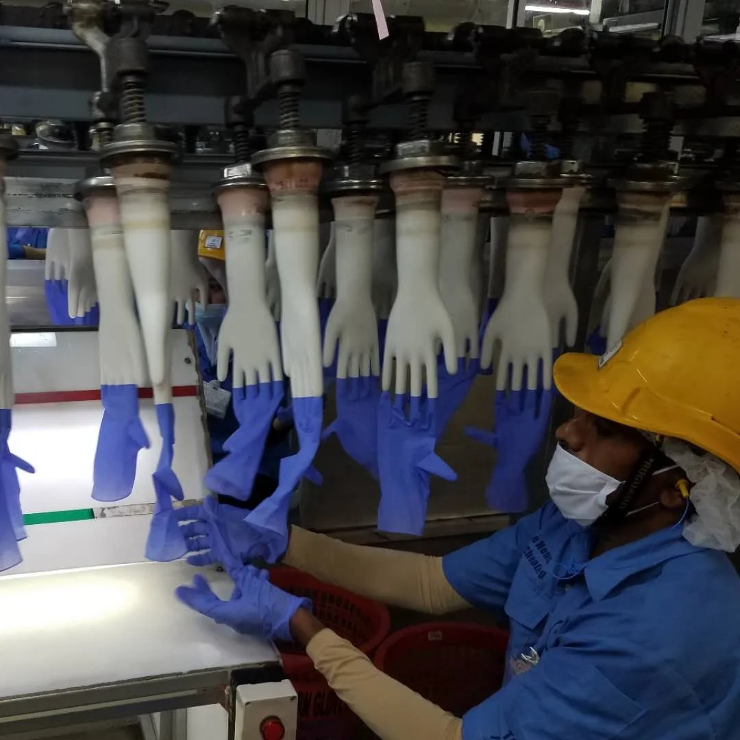 Latex nitrile gloves automatic production line high quality glove making machine