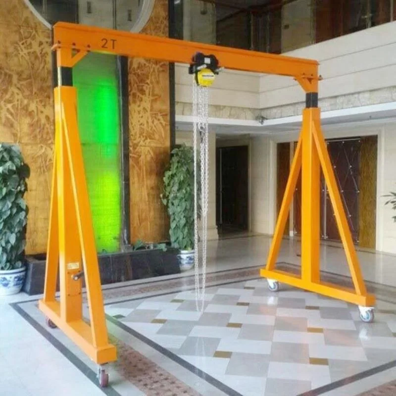 Small Loading Anti-rust marine aluminum Gantry Portal Crane indoor mobile gantry crane Price