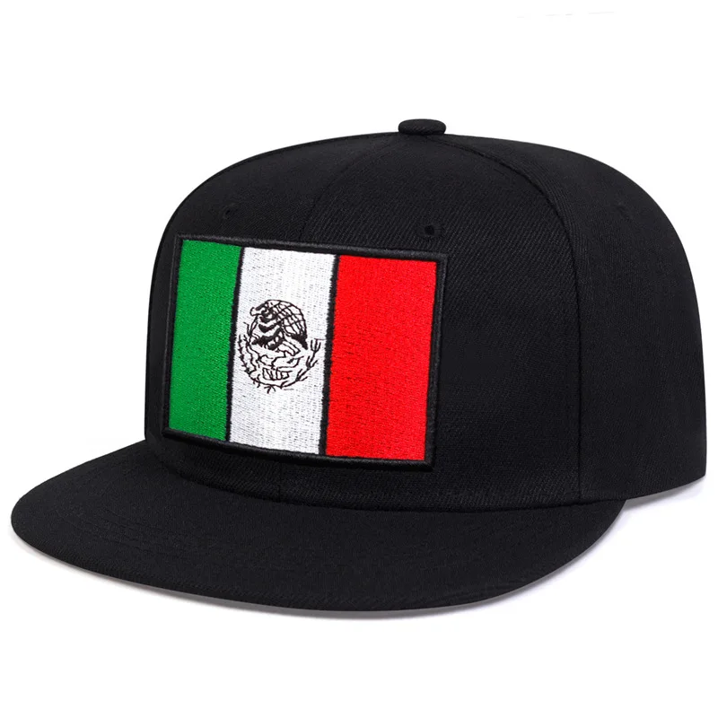 Hot Sale New Product Sun Visor Baseball Trucker Cap Mexico Flag Embroider Hats Flat brim hat