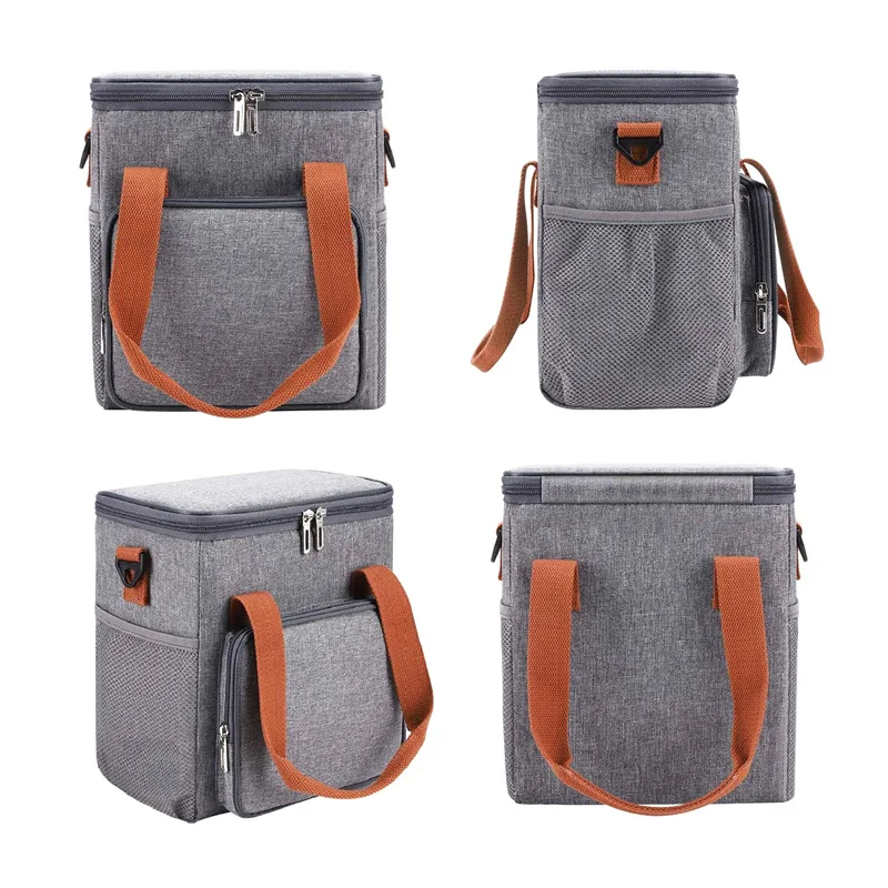 Thickened round lunch box bento bag high square insulation bag portable ice bag outdoor