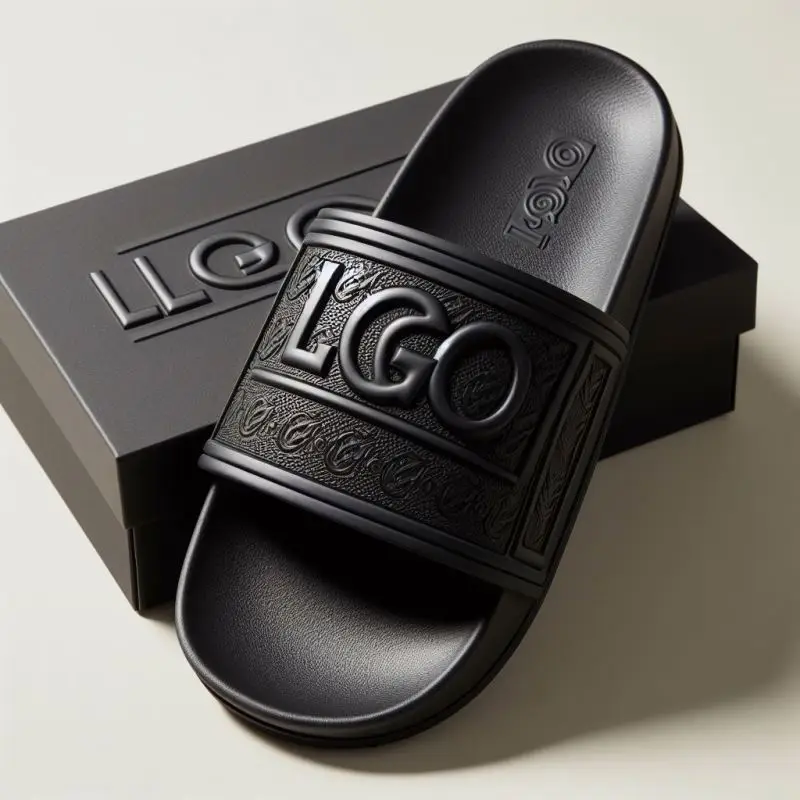 Grobhandel Flip-Flops New Slippers Flip Flop Color Ink Flops Embossed Sole Rubber With Back Strap