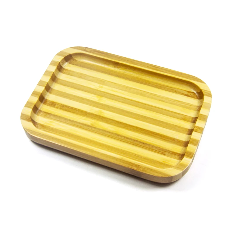 Изготовление на заказ Печать Логотипа OEM Bamboo Деревянный травы табачный дым стол Rolling лоток аксессуары для курения