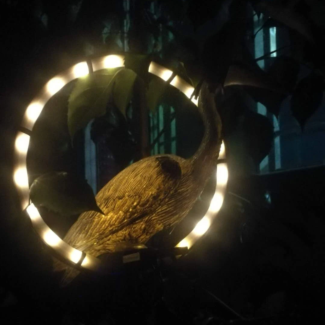 Solar Garden Light Outdoor Parrot LED Owl LED Fairy Light Lawn Lamp Garden Decor Landscape Night Waterproof Animal Shape Lamp