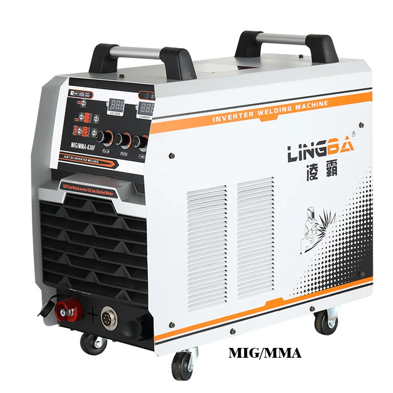 LINGBA  Three phase industrial welding machine with wire feeder mig welder  mma mig welding machine 500F 630F