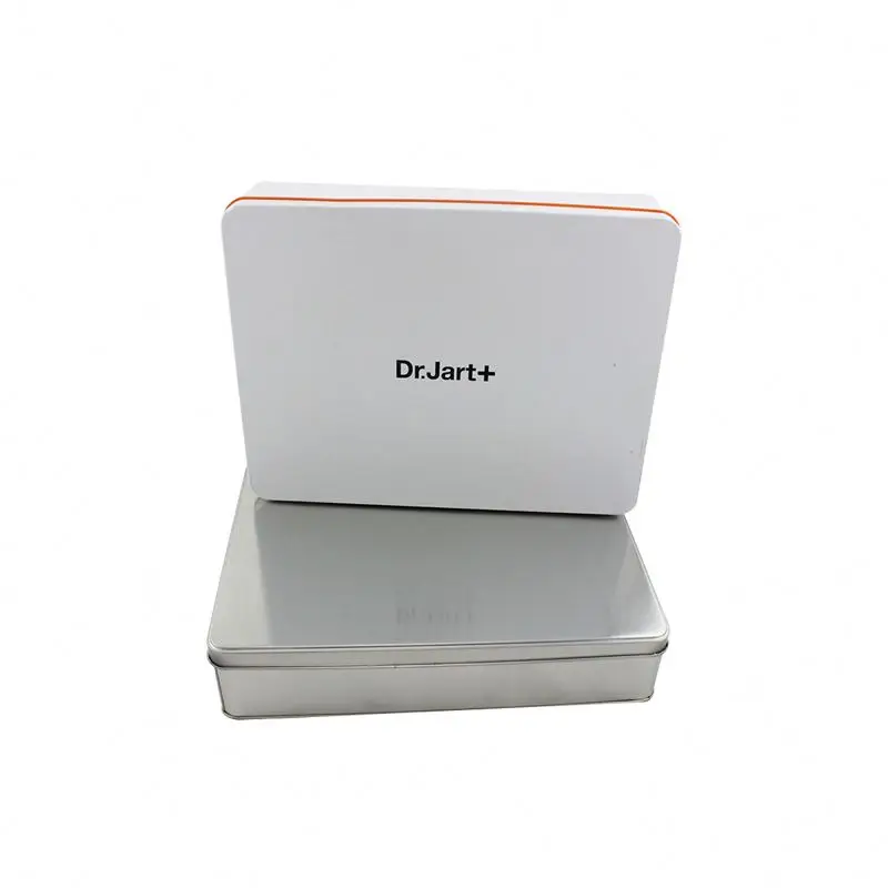 
Hot sale food storage tin cans Tin box with clasp Plastic lid metal box air tight 