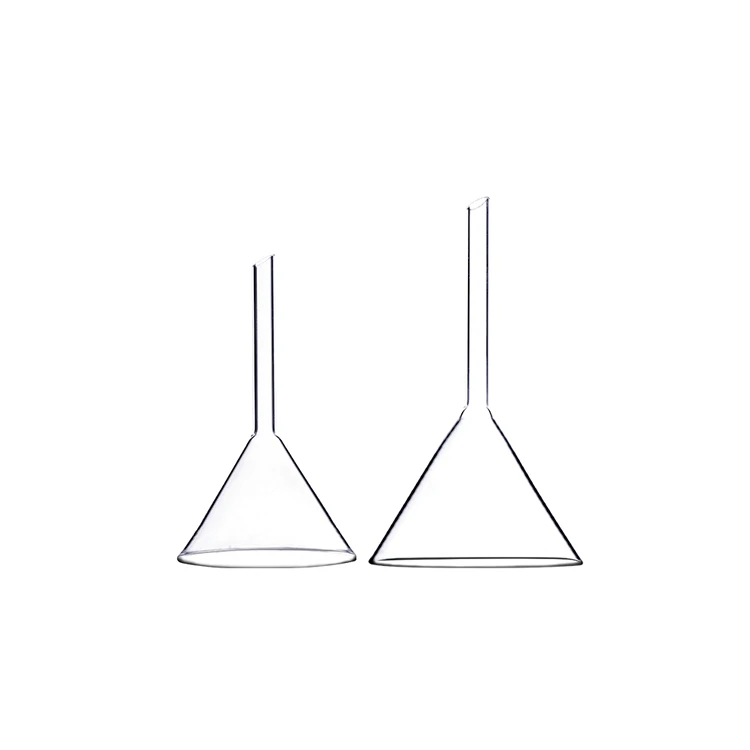 
Hot selling cheap high transparency silicon dioxide cone glass funnel 