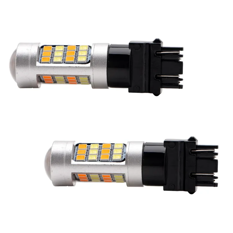 
42SMD 12V Amber/White 3157 Led Switchback Bulb Led Break Light 
