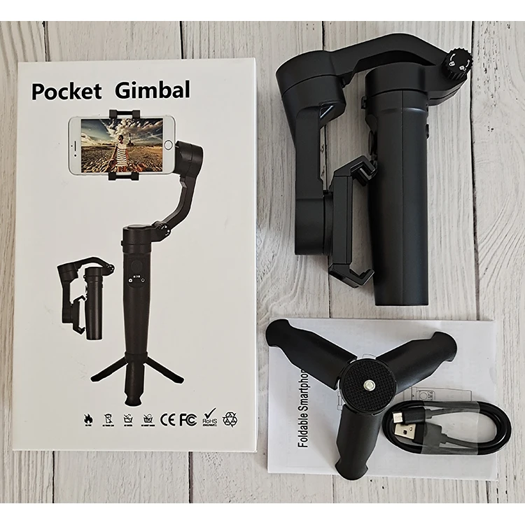Professional Manufacturer Handheld Selfie Holder Handheld Selfie Holder 3-Axis Handheld Gimbal Stabilizer