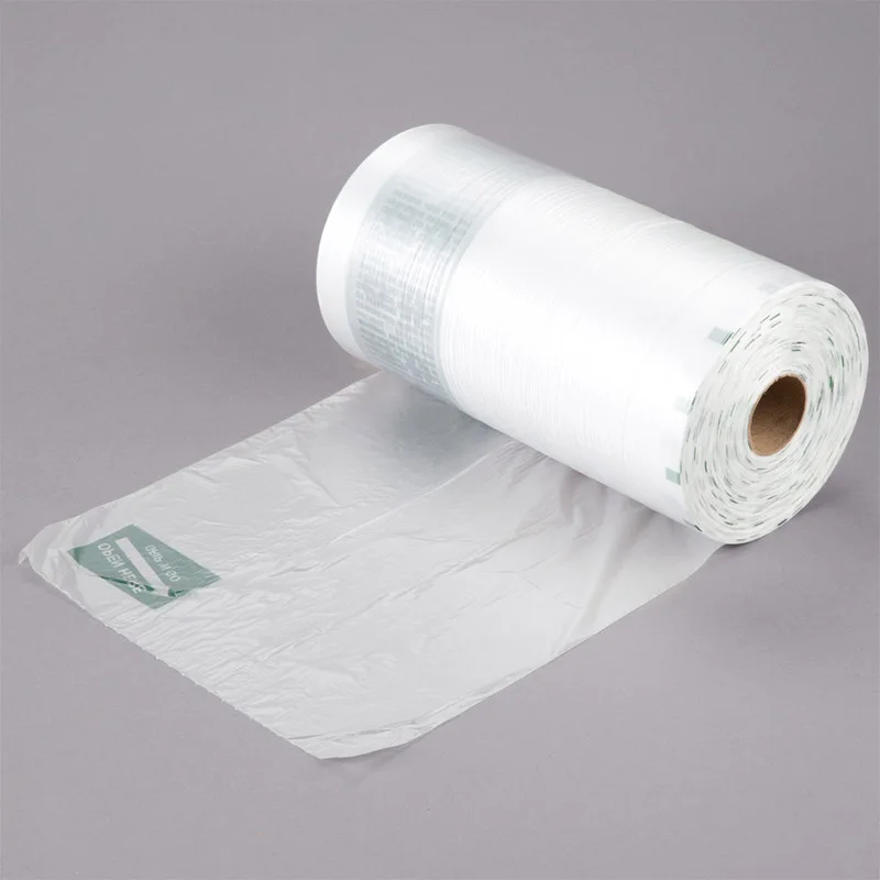 Wholesale disposable clear plastic bags food freezer produce bag shopping flat bag roll for supermarket
