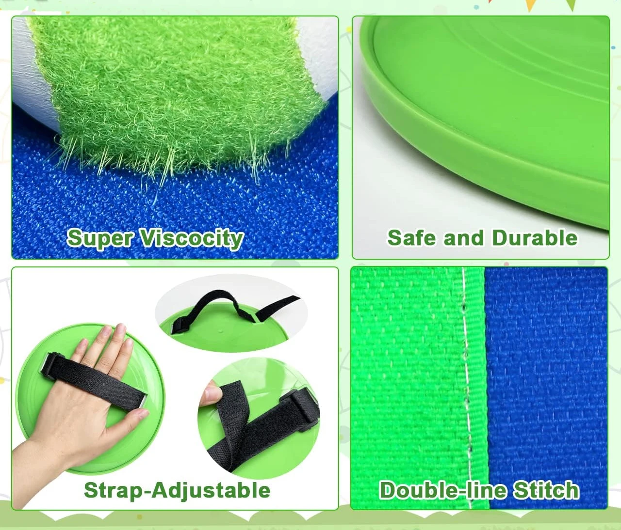 Hot selling Outdoor sports catching ball games toy paddle sticky target catch ball and Verclo Catch Ball set
