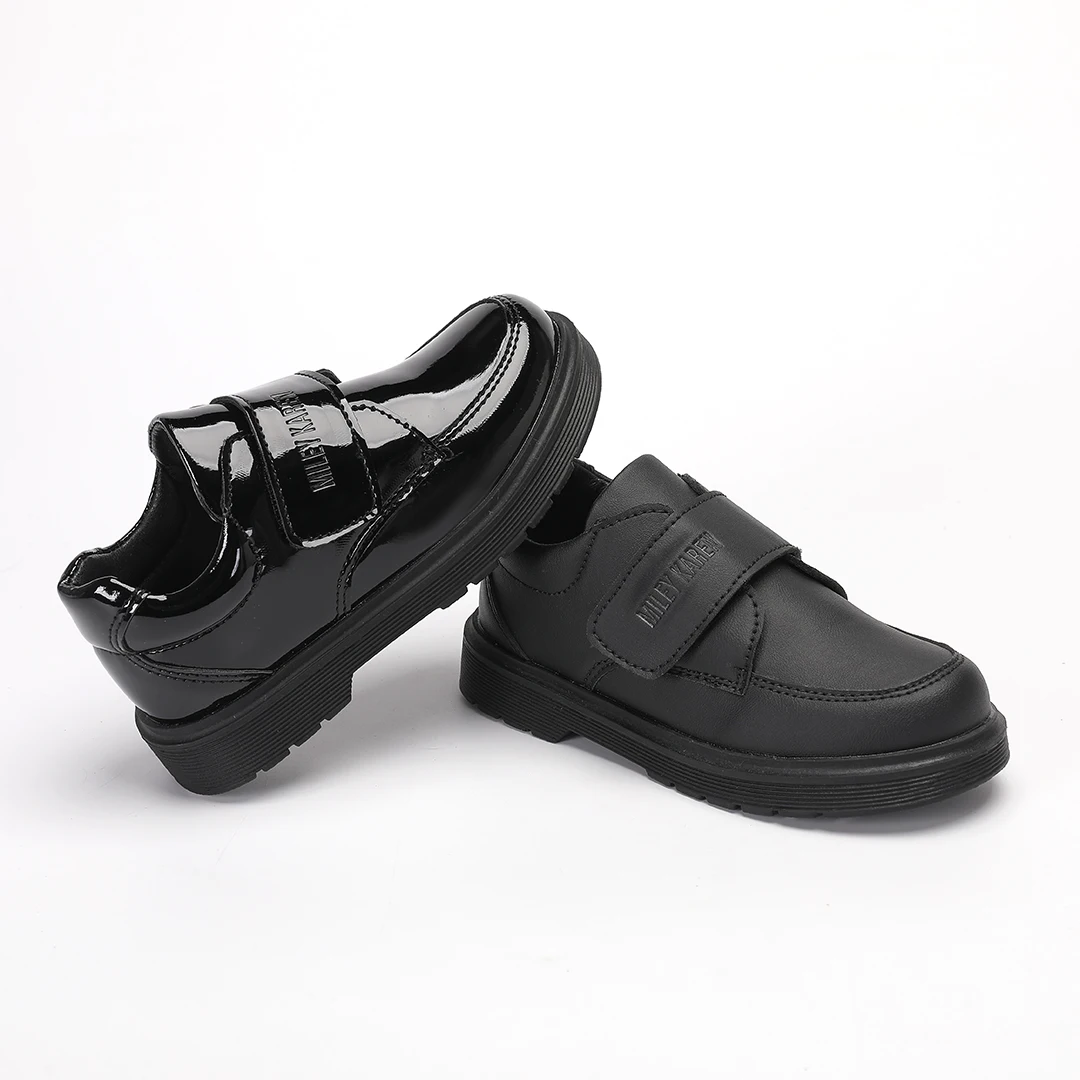 Wholesale Hot sale boys hard sole leather shoes black leather performance English wind dress performance students leather shoes