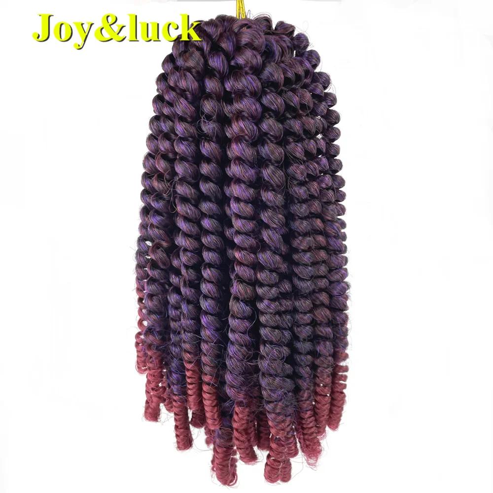 30 Strands Wholesale Price Synthetic Hair Extension 12 Inch Ombre Kinky Curly Crochet Braiding Braids Colour Spring Twist Hair