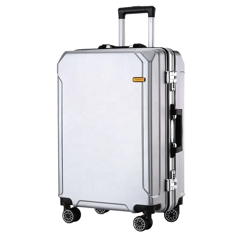 Travelling Multi-size All Aluminum Hard Shell Luggage Case Carry On Spinner Suitcase