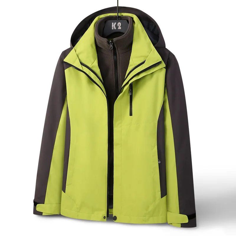 2024 Outdoor Hardshell Men Autumn and Winter Two-piece Set Mountaineering Suit Custom Work Clothes