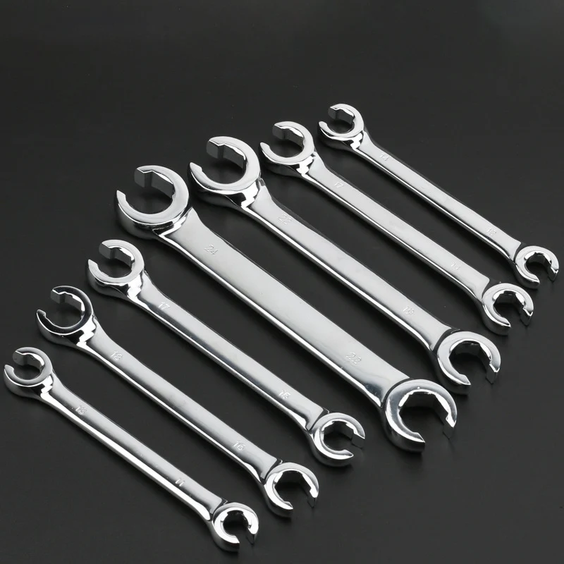 6-27mm Double End Open Flare Nut Crowfoot Spanner Brake Pipe Wrench