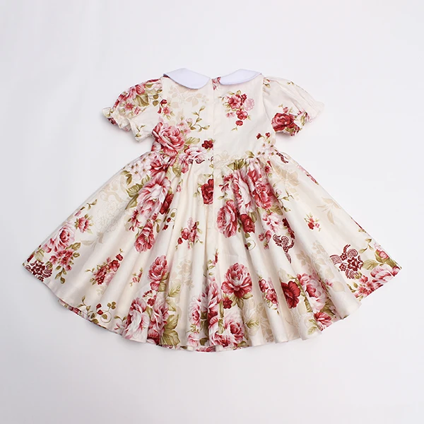 Летняя детская одежда платье для девочек повседневное милое с Питером Пэном и цветами маленьких