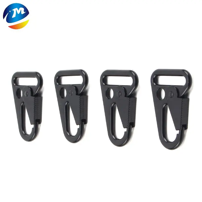 Outdoor Metal Hook Buckle Olecranon Keychain Clasp Tactical Spring Carabiner Webbing Gun Strap Sling Snap EDC Gear Metal Hook