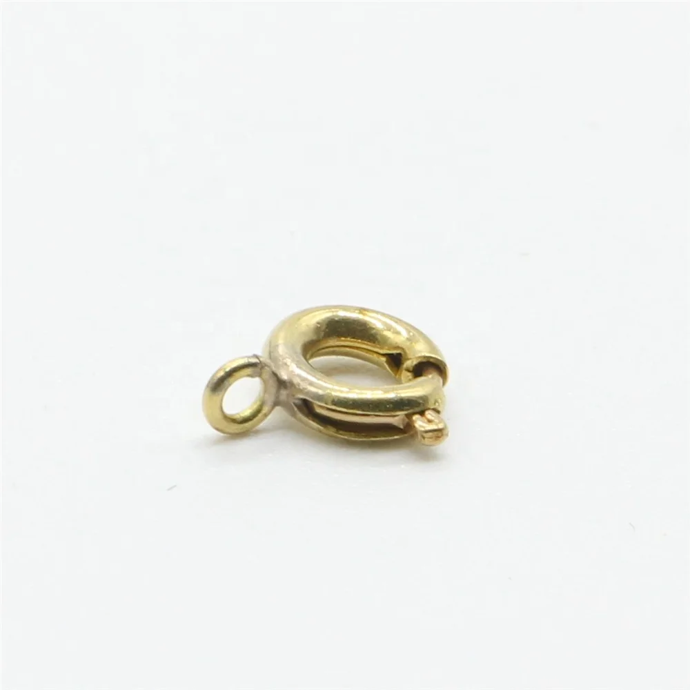 H-5.5 Spring Ring Clasp Made in Korea Top Quality Brass Raw Material without Plating 4000 pcs per Bag