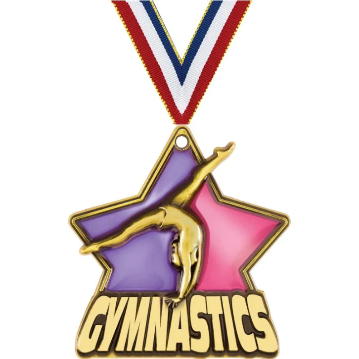 Custom Music Awards Medal Latin Dance Race Award Gymnastics Cheerleading Medals 3D Bespoke Medals With Ribbon