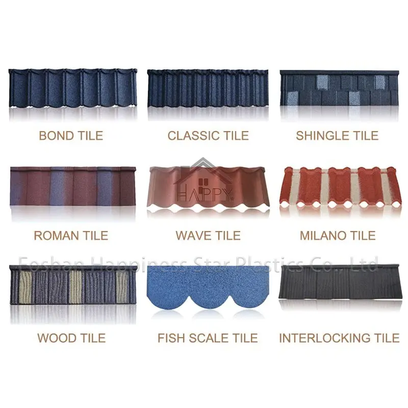 Heat Insulation Corrugated Roof Sheet Shingle South Africa Terrabella Classic Color Stone Coated Galvanized Metal Roofing Tiles