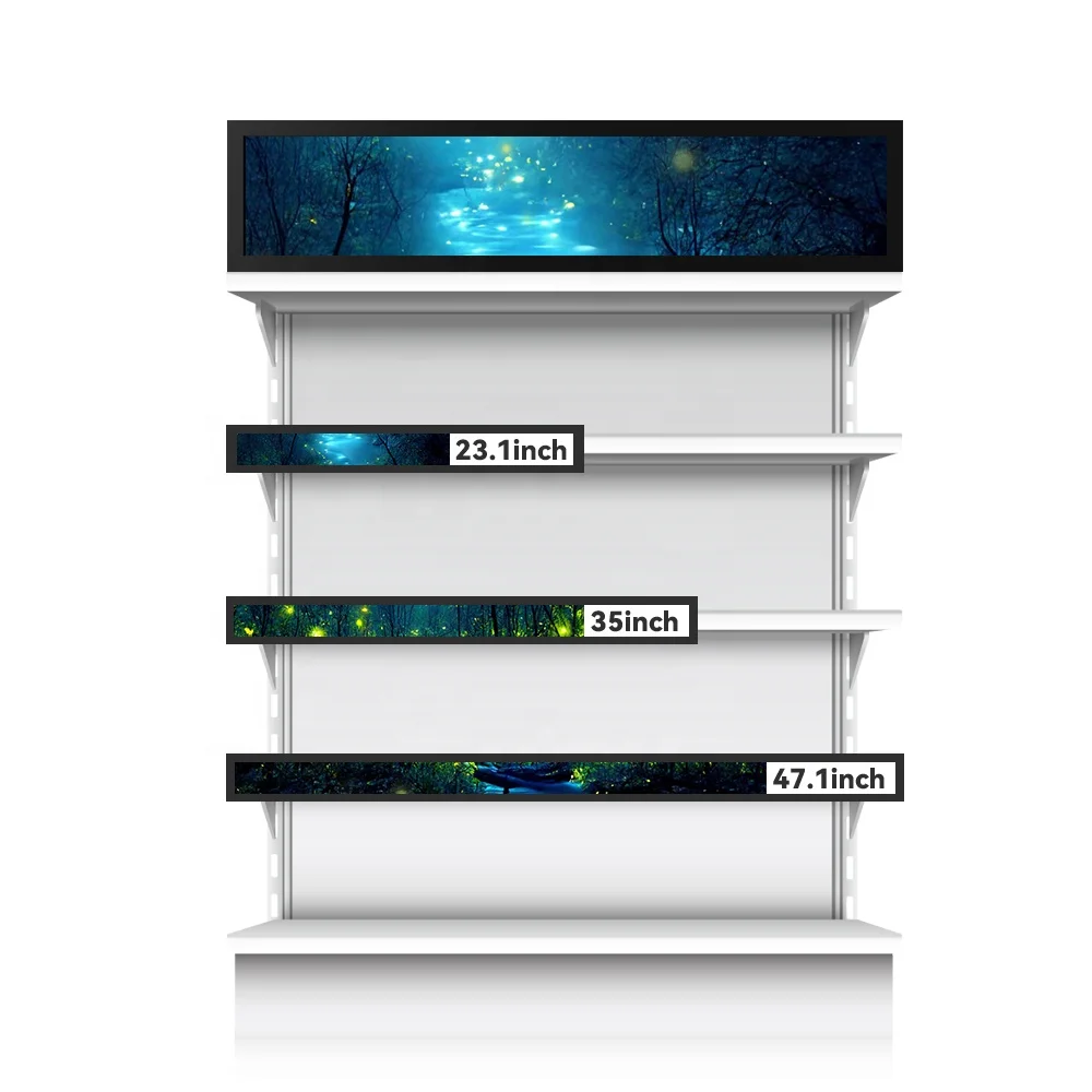 ЖК-дисплей 35 дюймов полка рекламный экран ультра широкий экран растянутый бар tft ЖК-полка