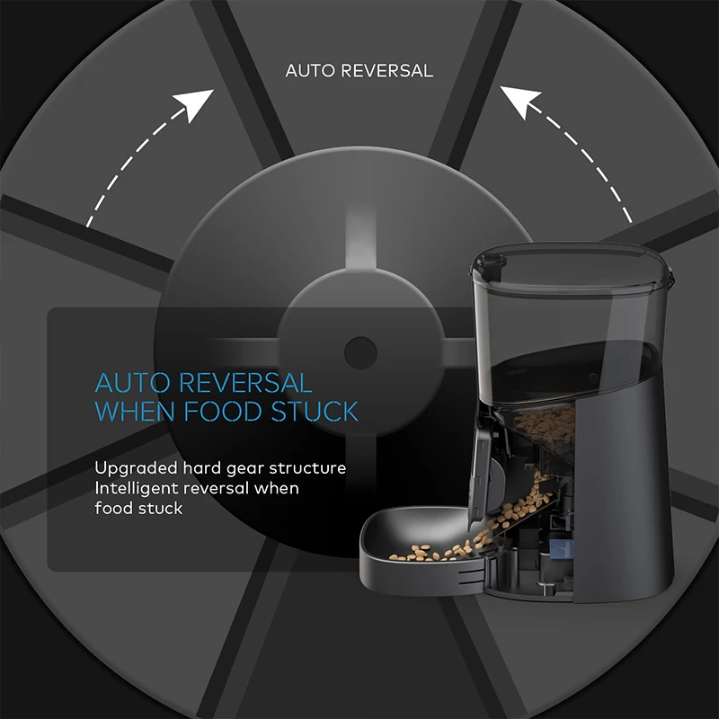 Wifi Auto Connected Smart Cat Dog Pet Feeders Outdoors Automatic Wifi Dog Cat Phone App Remote Control Smart Wifi Pet Feeder