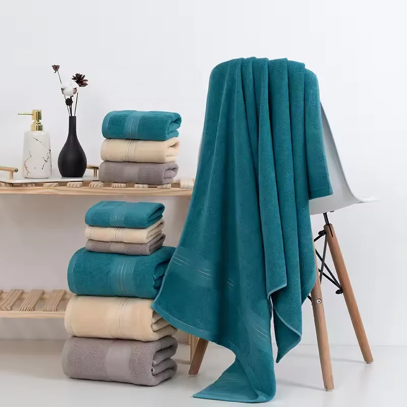 70x140cm Hotel Luxury Jacquard White Bath Towel Set 100% Cotton Large Beach TOWEL Brand Absorbent Quick-drying Bathroom Towel