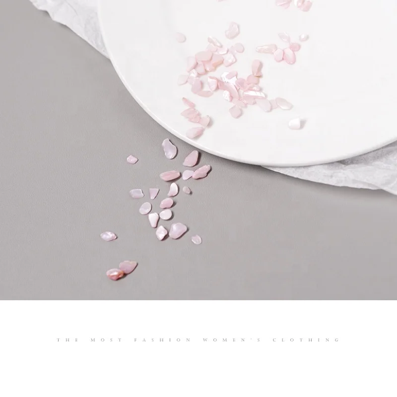 Paso Sico Summer Ice Cream Colors Irregular Shell Stone Natural Candy Colors Nail Art Decoration DIY