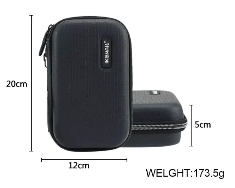 Custom Waterproof Plastic Small EVA Bags Zipper HDD SD Card Case