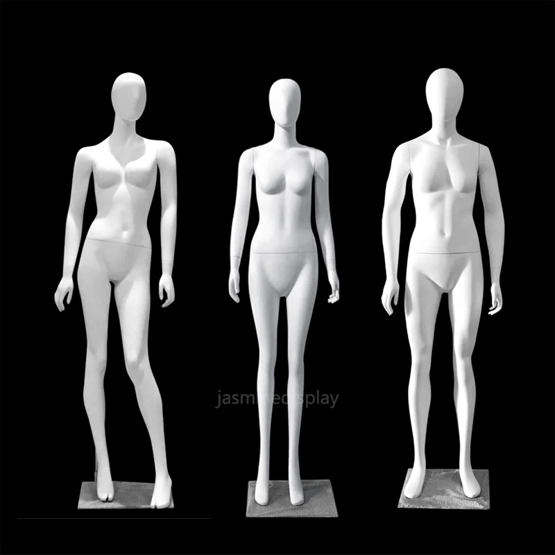 New fashion Full body standing fiberglass window display abstract female mannequin