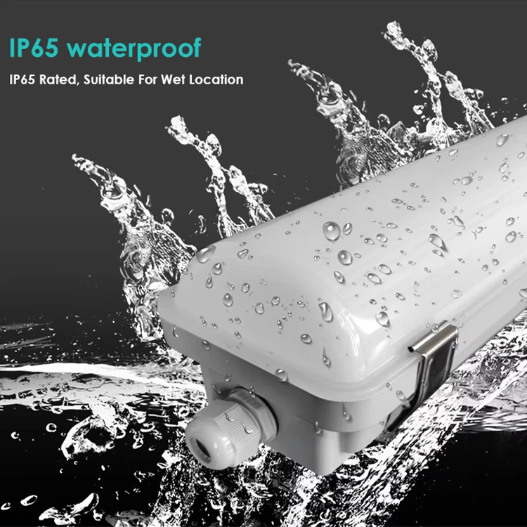Surface Mounted 15w 25w 30w 40w 45w 60w 70w 80w Waterproof Ip65 4ft 8ft Emergendy Led Tri Proof Light