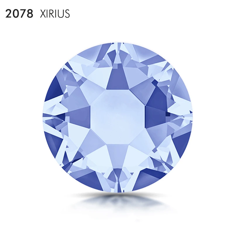 Высокое качество Хрустальное стекло горячее фиксация Стразы круглые свободные драгоценные камни плоская задняя часть горячее фиксация Стразы для брендовой одежды