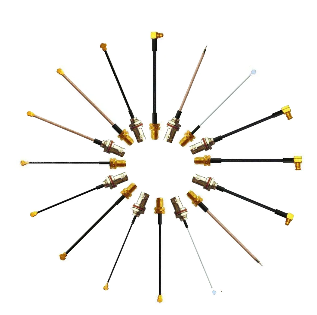 High Performance RF Adapter Cable Assembly Jumper RG141 TNC F Male Plug Coaxial Cable