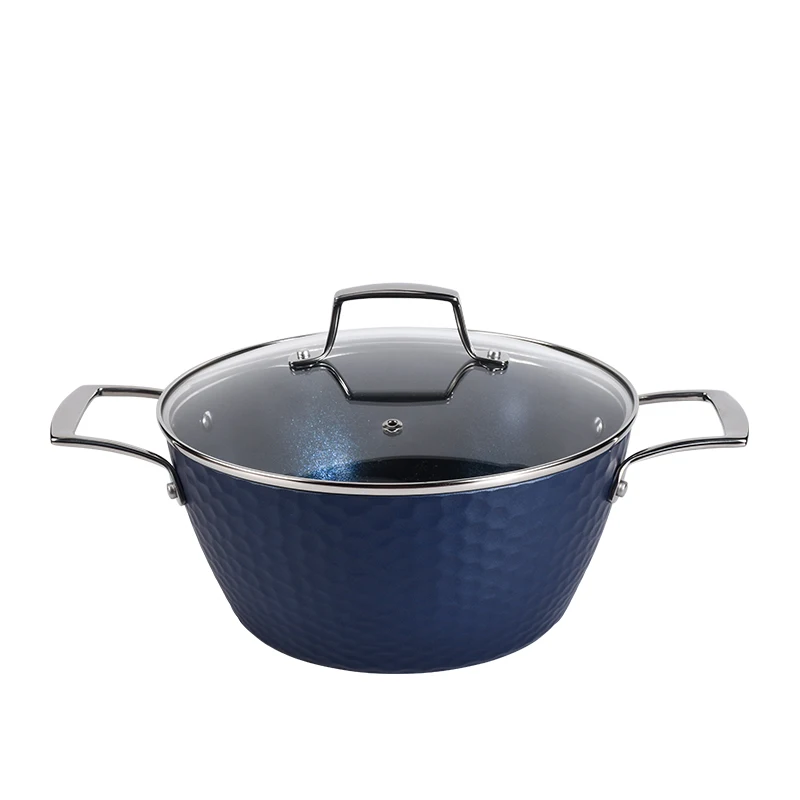 2023 New fashion cooking utensil set die-cast Aluminum cooking pots sets non stick pots cookware set cooking