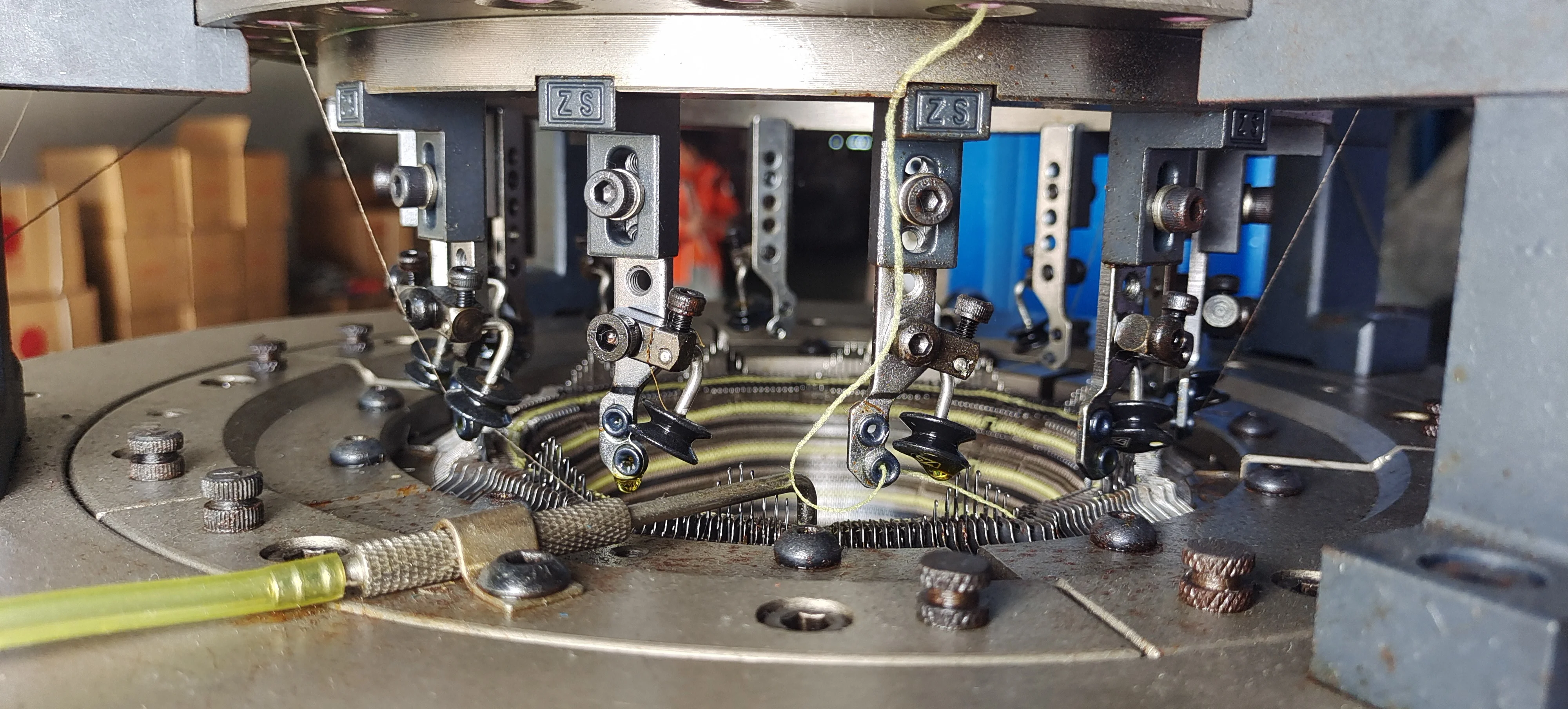 Double Jersey Ribbana  Tubular Hat C ap Beanie Scarf Knitting Machine