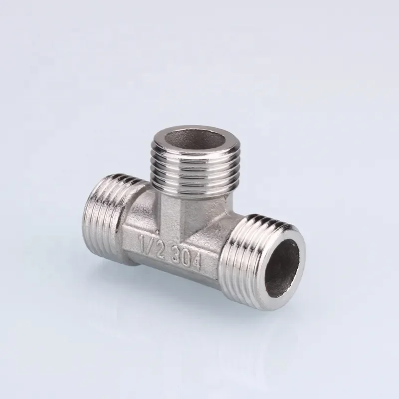 T Shape  Stainless Steel Hex Hose Nipple Clamp Reducer Couplings Metal  Pipes And Fittings