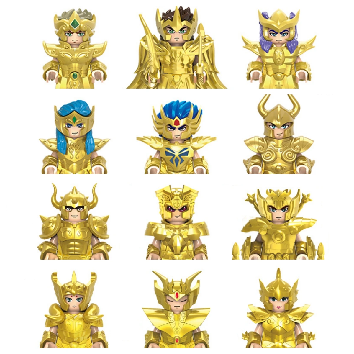 CQ011-022 Twelve constellations Saint Seiya Leo scorpio sagittarius Building blocks brick Educational Toy for Kids Boys girls