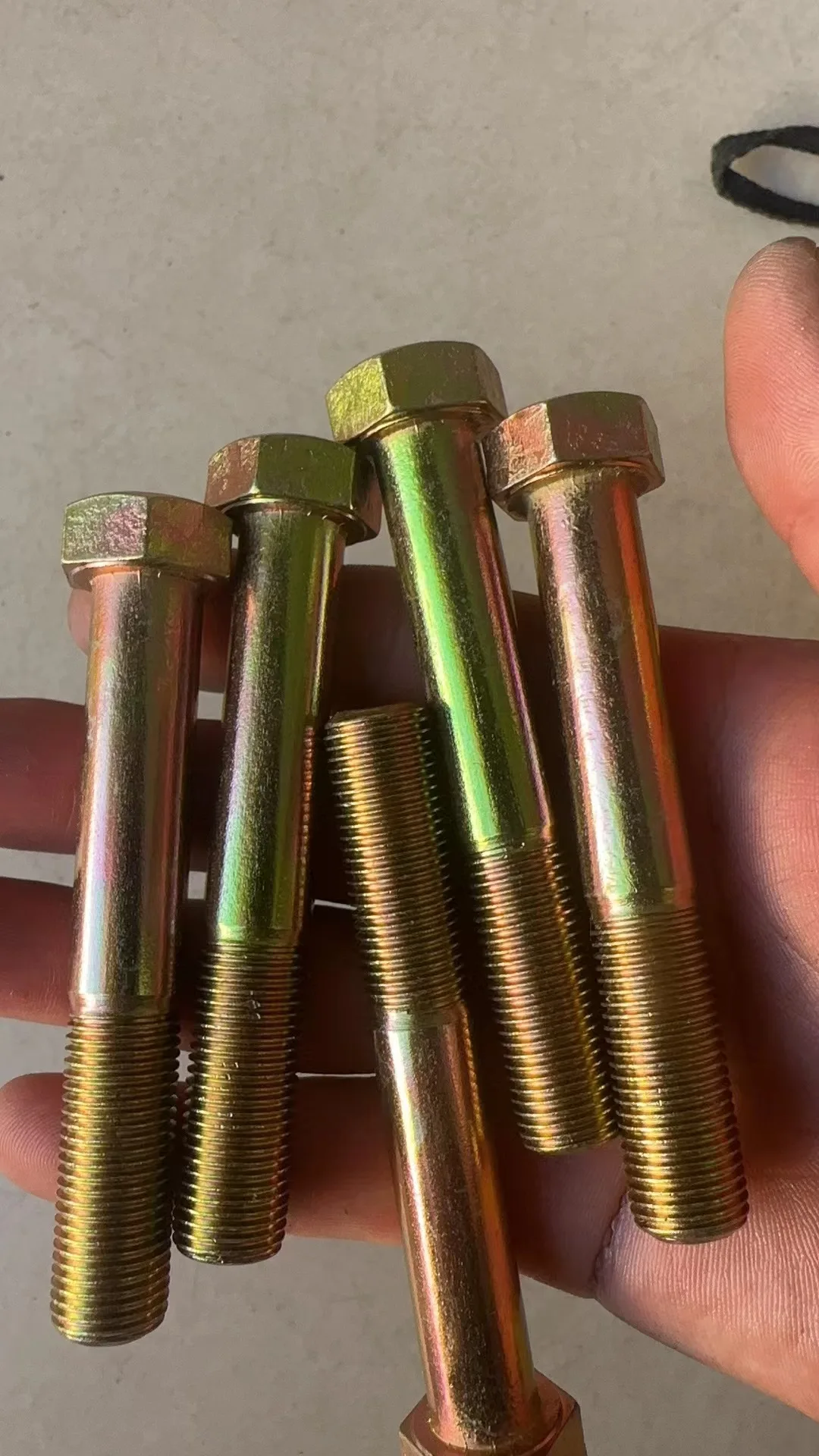 2024 Factory Hot Sale  HEX BOLT With Yellow Zinc Plated UNC UNF Grade 5 Grade 8  ANSI/ASME B18.2.1