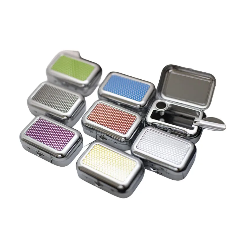 Cheap Metal Ashtray Portable Small Cigarette Mini ash tray Wholesale Smoking Accessories Portable Metal Ashtray for cigar