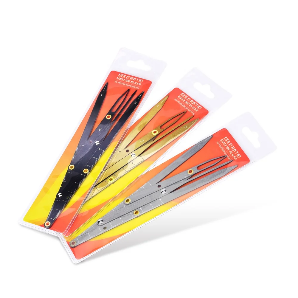 Permanent Makeup Ruler Measure Microblading ruler eyebrow shaping Makeup Tattoo Shaping Stencil Measuring Grooming Tool