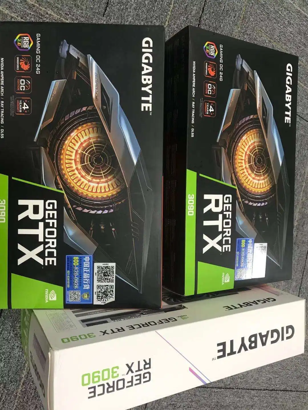 Hot sale GIGABYTE 3080 12GB OC Gaming Graphics Cards 3090 super AMD ASUS Radeon Sealed Package For Gaming Desktop