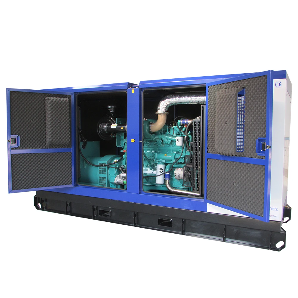  200kW 250kva Heavy Duty Water Cooling AC Three Phase Electric Start Soundproof Diesel Generator With Cummins Engine